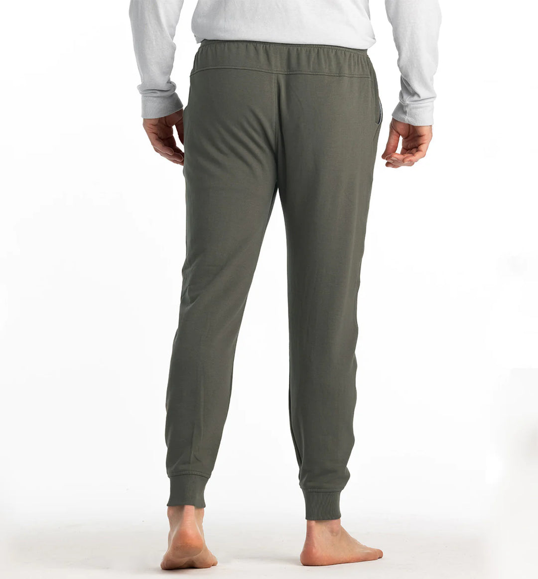 Free Fly Men's Bamboo Lightweight Fleece Jogger in Fatique