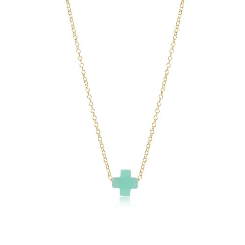 enewton 16" Necklace Gold - Signature Cross