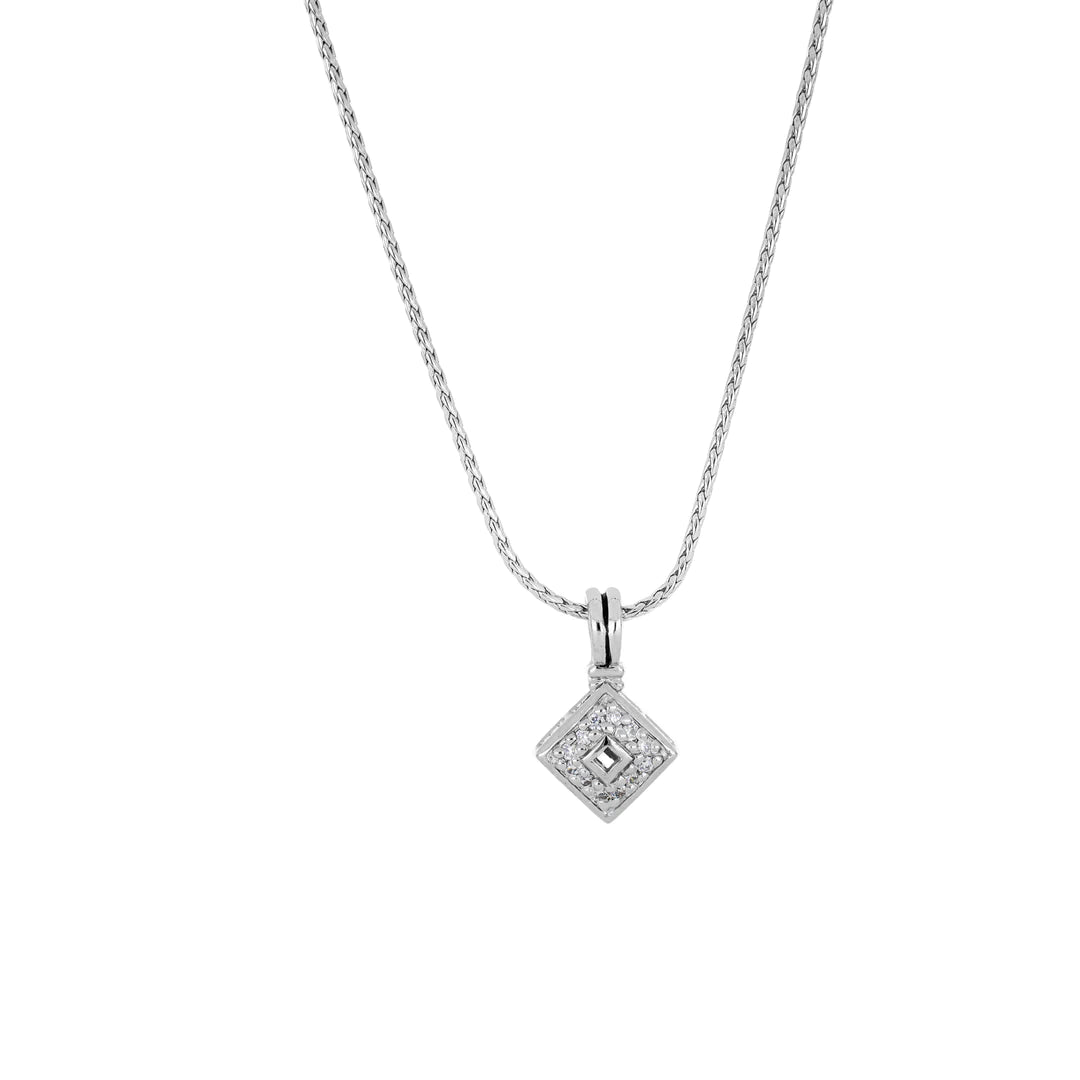 John Medeiros Celebration Collection Diamond Shaped Pavé Pendant Neckl ...