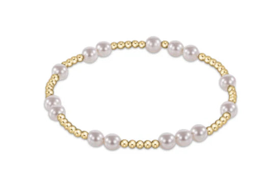 enewton: Hope Unwritten 6mm Bead Bracelet- Pearl