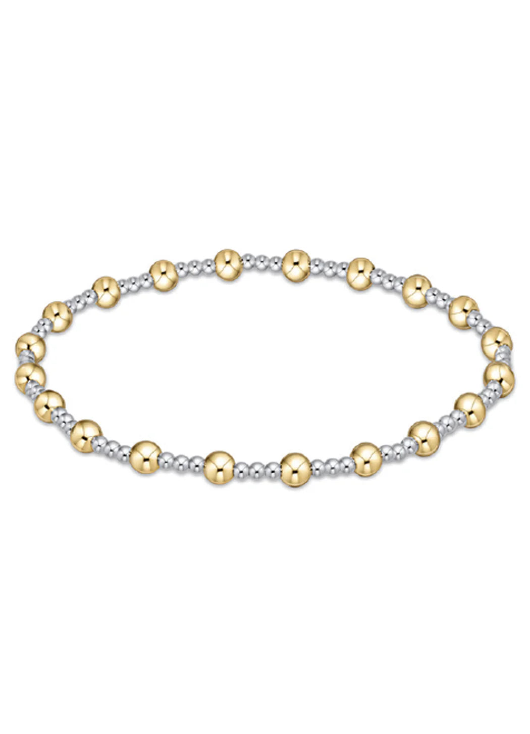 Enewton Classic Sincerity Pattern 4mm Bead Bracelet - Mixed Metals