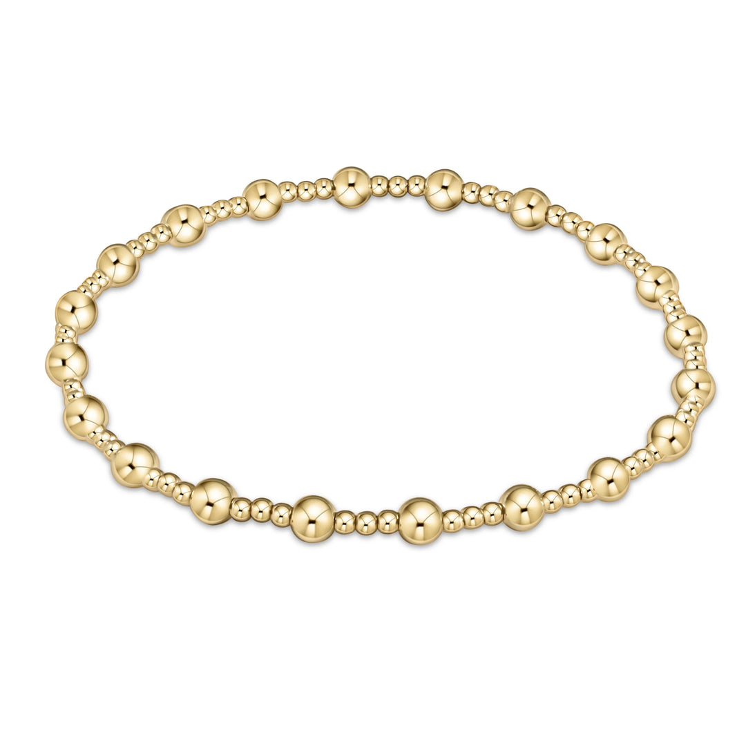 Enewton Extends- Classic Sincerity Pattern 4mm Bead Bracelet- Gold