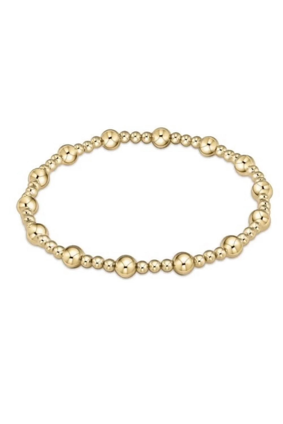 Enewton Extends- Classic Sincerity Pattern 5mm Bead Bracelet- Gold