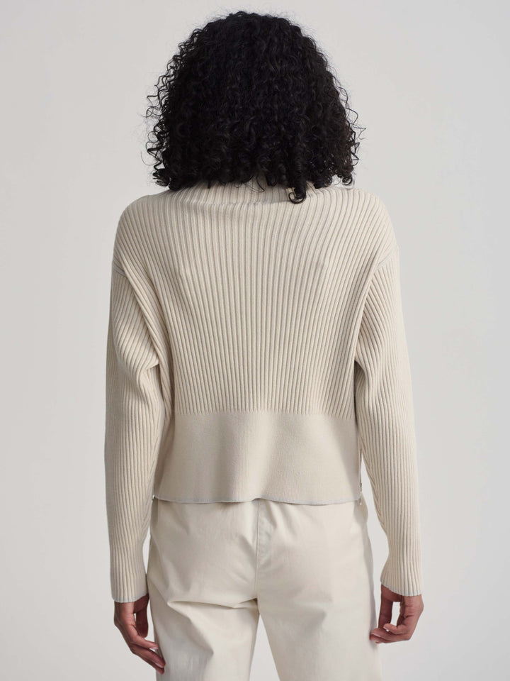 Varley Hagen 2.0 Boxy Mock Sweater in Rainy Day