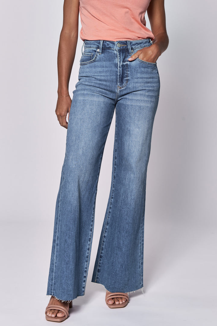 Dear John Fiona High Rise Wide Leg Jeans in Natal