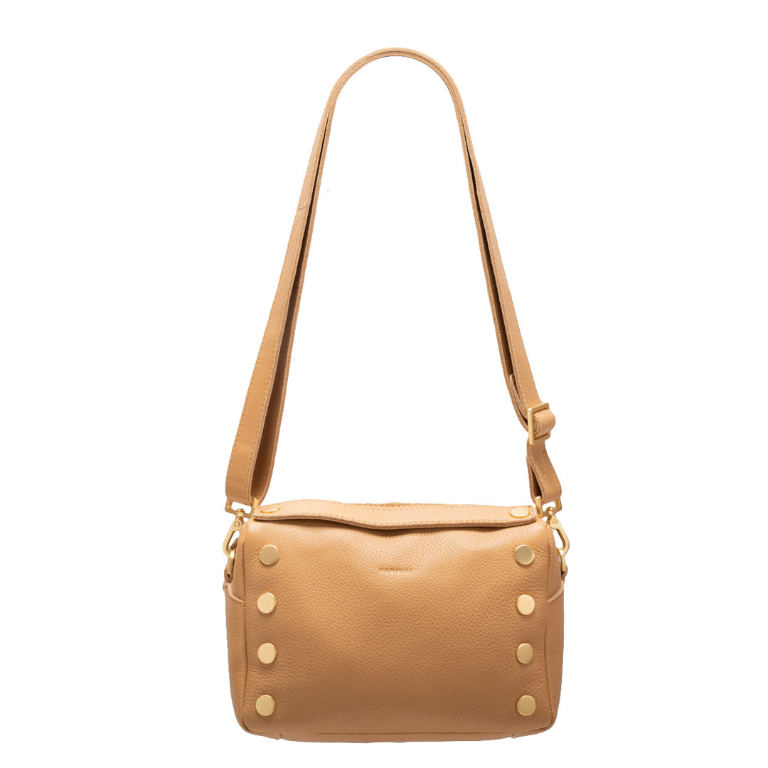 Hammitt Evan Leather Crossbody Bag Toast Tan/Brushed Gold