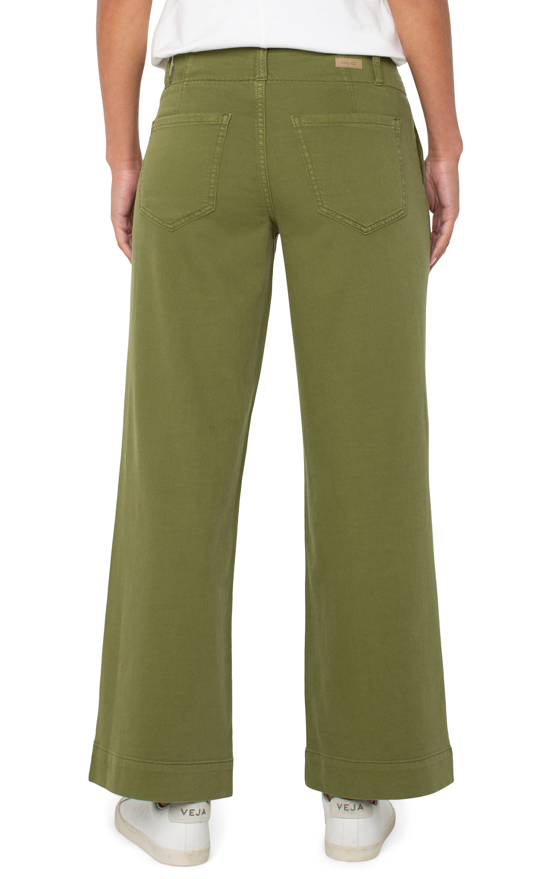 Liverpool Los Angeles Hannah Flare Mid Rise Pant in Hemlock