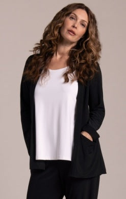 Sympli Nu Core Cardigan in Black