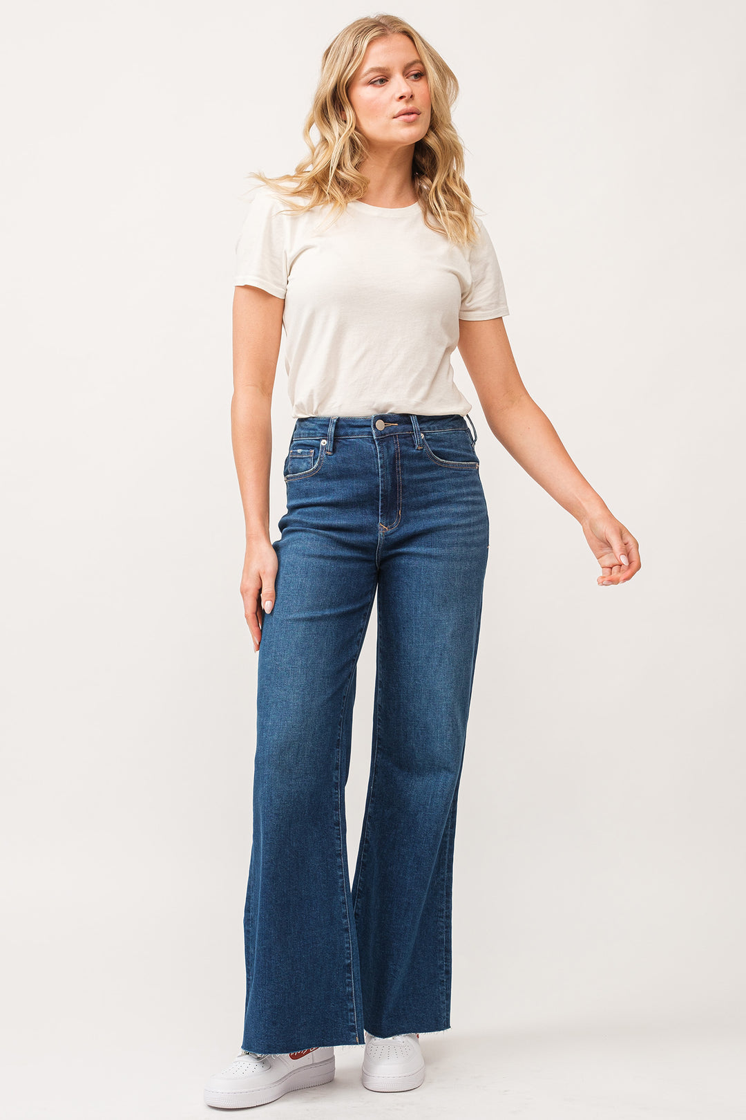 Dear John Fiona High Rise Wide Leg Jean in Borealis