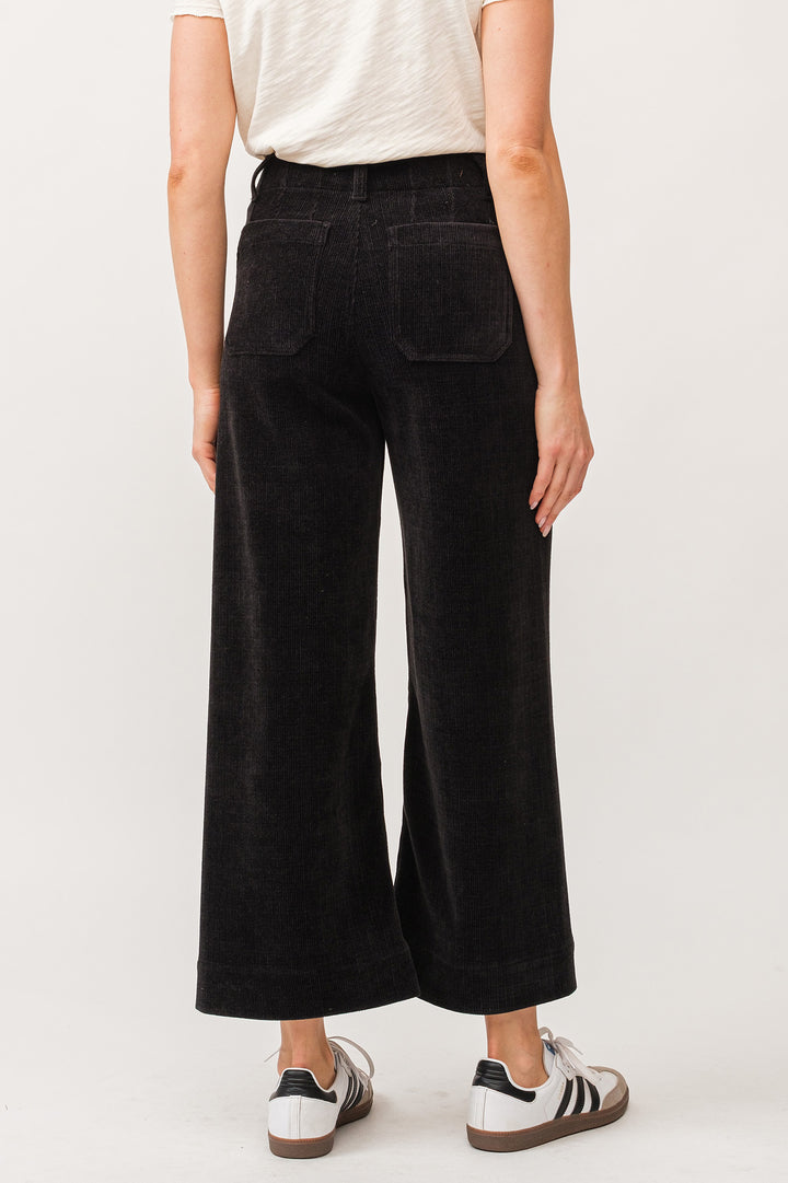 Dear John Audrey High Rise Wide Leg Jean in Black